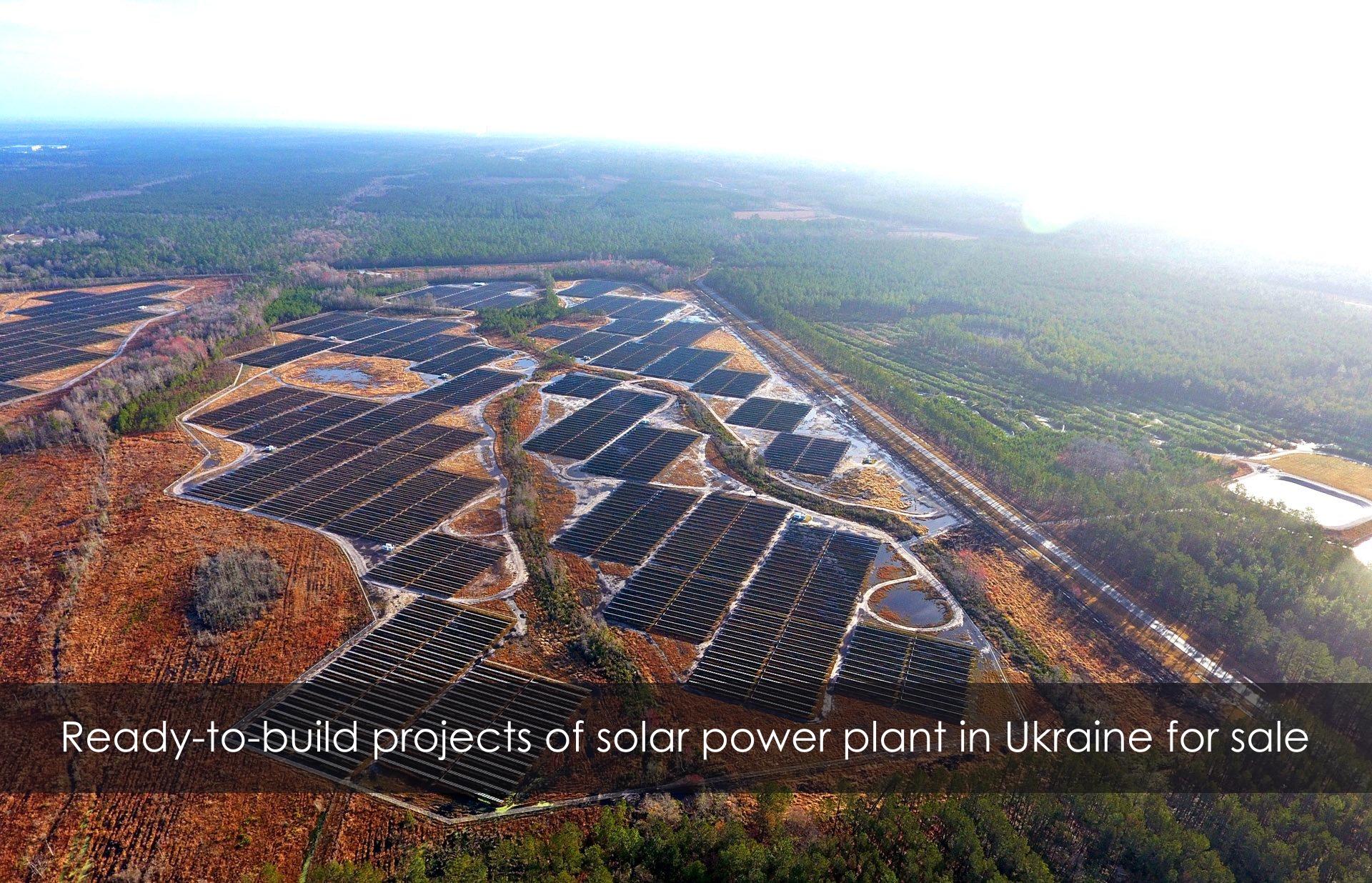 Ready to build land plots for solar plant in Ukraine